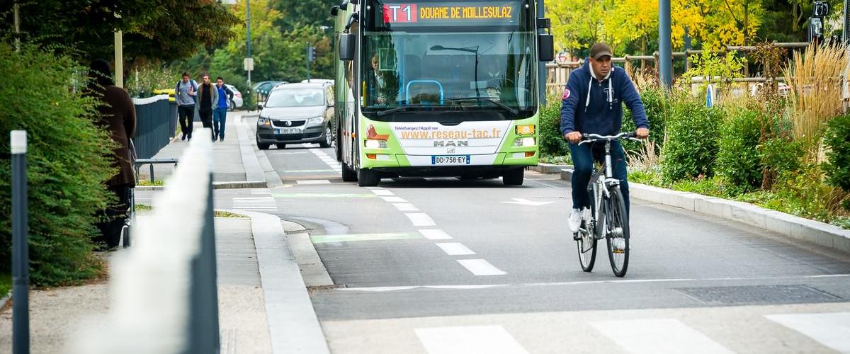 Un bus d'Annemasse en mobility